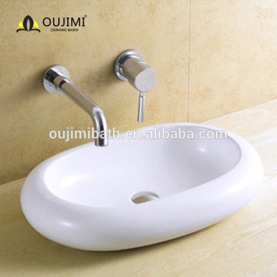 Porcelain Classic Design Art Basin Hand Wash Basin White Kitchen Sinks