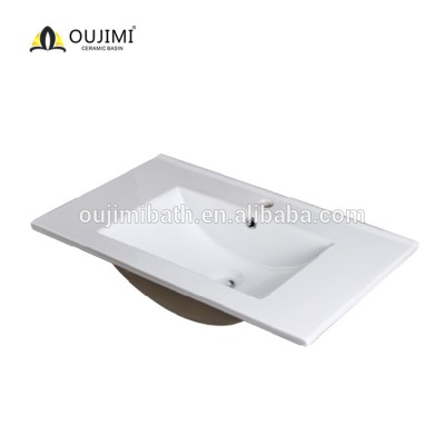 wholesale Easy Cleaning Ceramic above counter antique cabinet basin / shampoo sinks with overflow hole